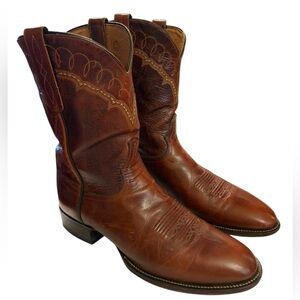 Larry Mahan Brown Cowboy Boots